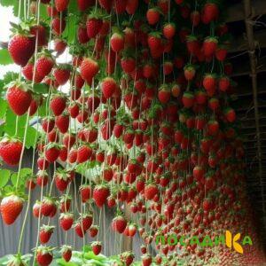 Клубника ампельная Анастасия купить по цене от 370р. в интернет-магазине «Посадика» с доставкой почтой в в Бодайбое и по всей России – [изображение №1].