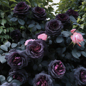 Роза Черная купить по цене от 450р. в интернет-магазине «Посадика» с доставкой почтой в в Бодайбое и по всей России – [изображение №1].